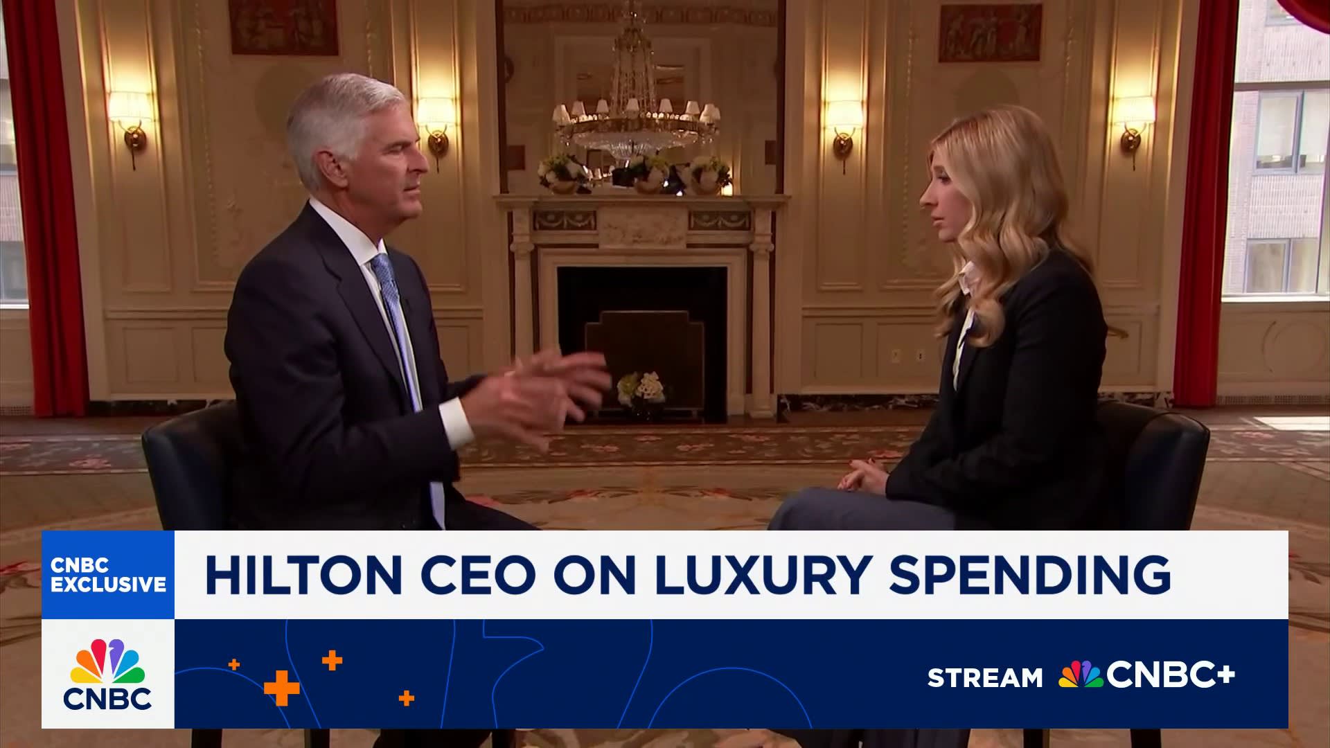 Hilton CEO: The high-end customer has been super strong, but bifurcation won't last long